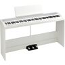 Korg B2 SP White Piano de Palco com Suporte de Madeira Piano de Palco