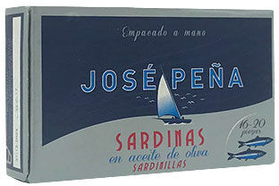 Conservas José Peña Sardinillas en Aceite de Oliva 16-20 piezas José Peña