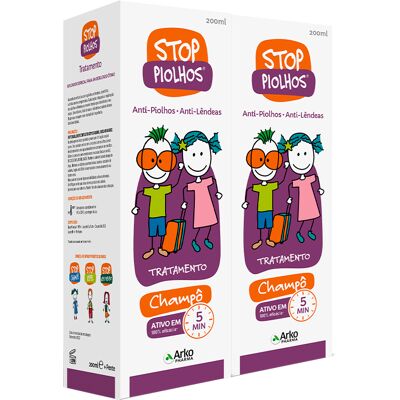 Arkopharma Stop Shampoo de Piolhos - Shampoo de Piolhos 2x200ml Arkopharma Stop Shampoo de Piolhos - Shampoo de Piolhos 2x200ml