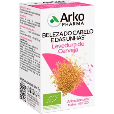 Arkopharma Arkocapsules Levedura de Cerveja 45 cápsulas - Suplemento alimentar Arkopharma Arkocapsules Levedura de Cerveja 45 cápsulas - Suplemento alimentar