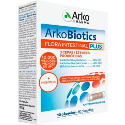 Arkopharma ArkoBiotics Flora Intestinal Plus 10 cápsulas Arkopharma ArkoBiotics Flora Intestinal Plus 10 cápsulas