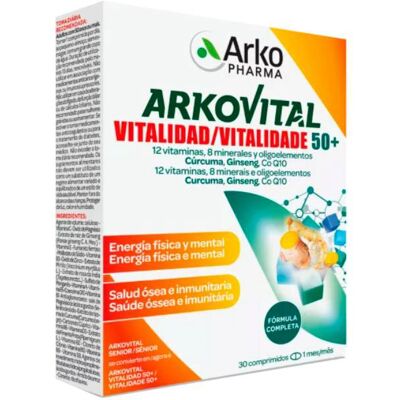 Arkopharma ArkoVital Vitalidade 50+ 30 comprimidos Arkopharma ArkoVital Vitalidade 50+ 30 comprimidos