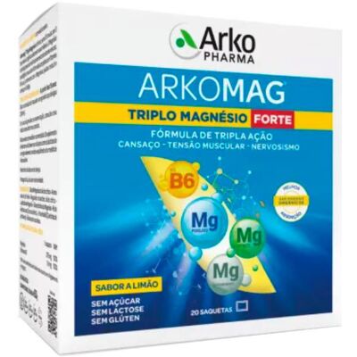Arkopharma ArkoMag Triplo Magnésio Forte 20 saquetas Arkopharma ArkoMag Triplo Magnésio Forte 20 saquetas