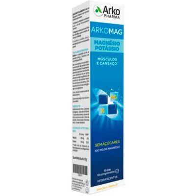 Arkopharma ArkoMag Magnésio Potássio 18 comprimidos efervescentes Arkopharma ArkoMag Magnésio Potássio 18 comprimidos efervescentes
