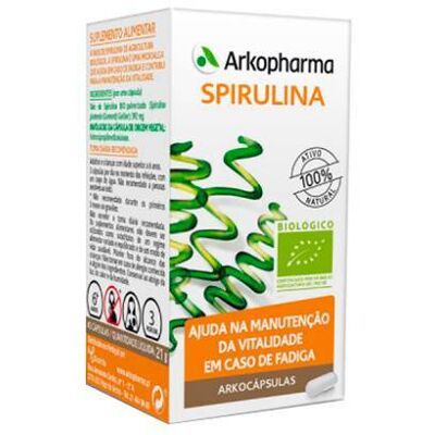 Arkopharma Arkocapsules Spirulina 45 Cápsulas - Suplemento alimentar Arkopharma Arkocapsules Spirulina 45 Cápsulas - Suplemento alimentar