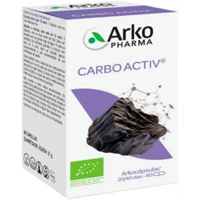 Cápsulas Carbo Activ da Arkopharma - Suplemento alimentar Cápsulas Carbo Activ da Arkopharma - Suplemento alimentar