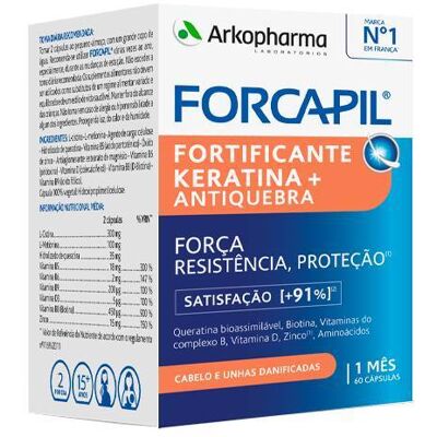 Arkopharma Forcapil+ Fortificante de Queratina - Suplemento alimentar Arkopharma Forcapil+ Fortificante de Queratina - Suplemento alimentar