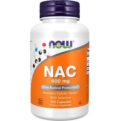NOW Foods NAC - Selênio e Molybdeno - 600mg - 100 Cápsulas Vegetais NOW Foods NAC - Selênio e Molybdeno - 600mg - 100 Cápsulas Vegetais