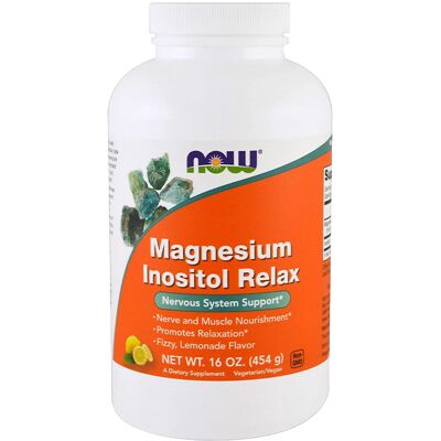 Now Foods Magnésio Inositol Relax - Limonada - Pó de suplemento dietético Now Foods Magnésio Inositol Relax - Limonada - Pó de suplemento dietético