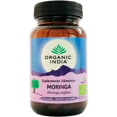 Organic India Moringa - 90 Cápsulas Vegetarianas - Suplemento Alimentar Organic India Moringa - 90 Cápsulas Vegetarianas - Suplemento Alimentar