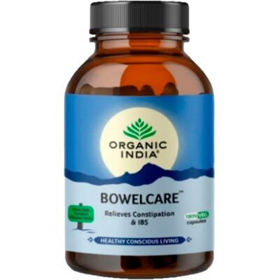Organic India Bowelcare - Suplemento herbal ayurvédico - 90 Cápsulas vegetais Organic India Bowelcare - Suplemento herbal ayurvédico - 90 Cápsulas vegetais