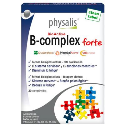 Physalis B-complex forte - Vitaminas B completas para o sistema nervoso Physalis B-complex forte - Vitaminas B completas para o sistema nervoso