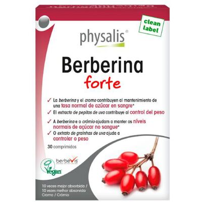 KeyPharm nv PHYSALIS Berberine Forte - 30 comprimidos KeyPharm nv PHYSALIS Berberine Forte - 30 comprimidos