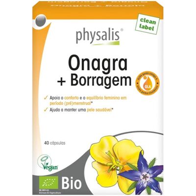 Physalis Onagra + Borragem 40 cápsulas Physalis Onagra + Borragem 40 cápsulas