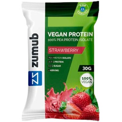 Zumub Proteína de Ervilha Vegan Sabor a Morango 30g Zumub Proteína de Ervilha Vegan Sabor a Morango 30g