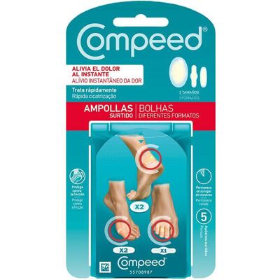 Compeed Bolhas Sortido 3 Tamanhos 5 pensos Compeed Bolhas Sortido 3 Tamanhos 5 pensos