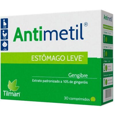 Tilman Antimethyl 15 comprimidos - Alívio de náuseas Tilman Antimethyl 15 comprimidos - Alívio de náuseas