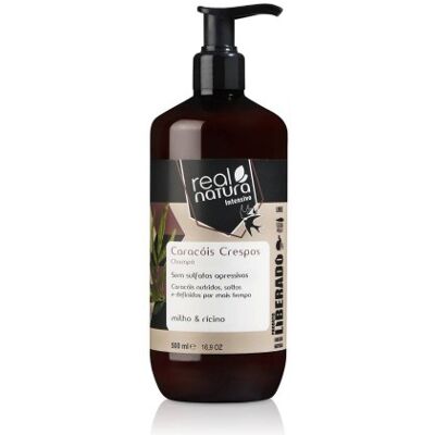 Real Natura Shampoo Caracóis Crespos Liberado 500ml Real Natura Shampoo Caracóis Crespos Liberado 500ml