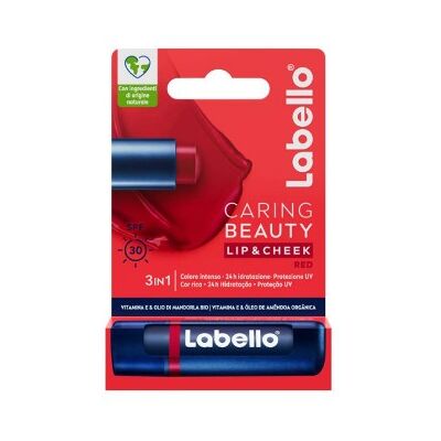 Labello Caring Beauty Lip & Cheek Red SPF30 Labello Caring Beauty Lip & Cheek Red SPF30