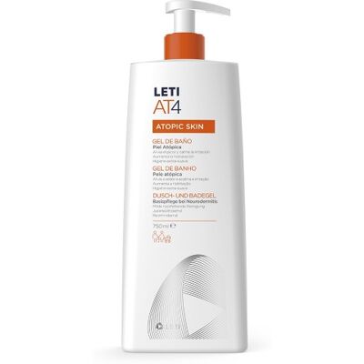 Leti Leti dermo-fat At4 Gel de Banho 750 ml - Gel de banho Leti Leti dermo-fat At4 Gel de Banho 750 ml - Gel de banho