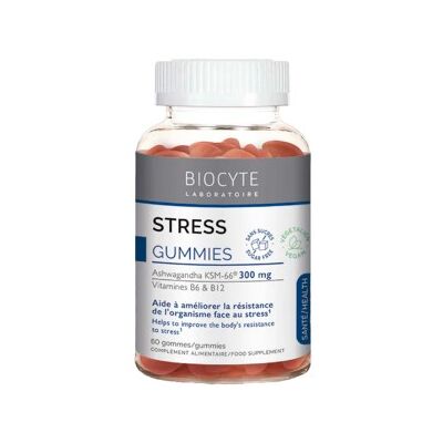 Biocyte Stress Gummies - 60 unidades - Suplemento alimentar Biocyte Stress Gummies - 60 unidades - Suplemento alimentar