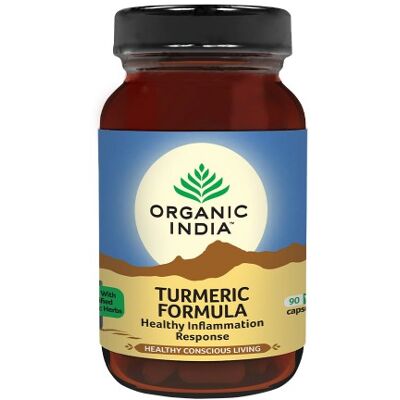 Fórmula de Cúrcuma Organic India - Apoio às Articulações e Mobilidade Fórmula de Cúrcuma Organic India - Apoio às Articulações e Mobilidade