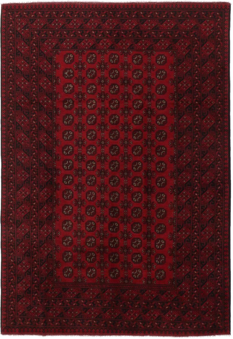 Nain Trading Tapete Afghna Akhche 296x202 Dark Brown/Dark Red (Afeganistão, Mão-atada, Lã)