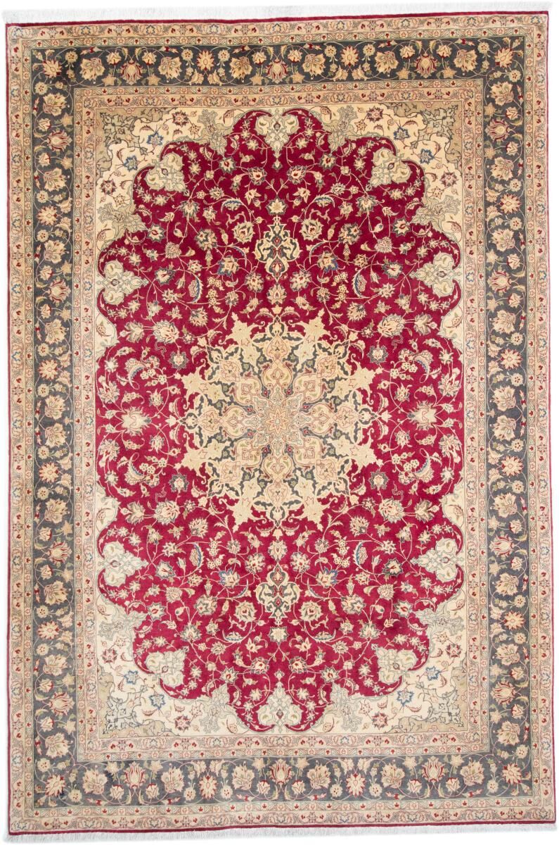 Nain Trading Tapete Atado à Mão Tabriz 50Raj 299x201 Red/Rust (Lã / seda, Pérsia / Irão)