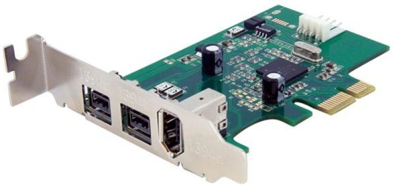 Startech pex1394b3lp placa pci express 3x firewire