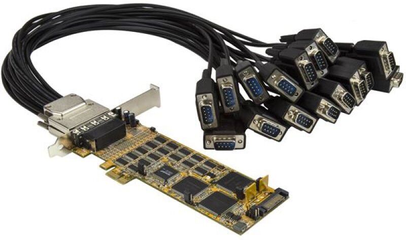 Startech placa de baixo perfil serie pci-e 16 portas rs232