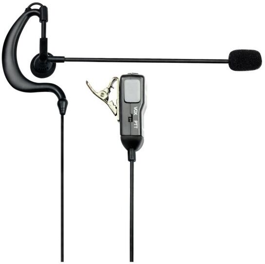 Midland ma-30l auricular lobular com microfone de varinha vox/ptt