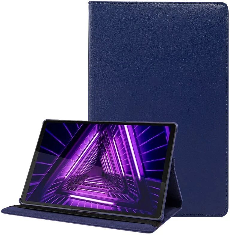 Cool funda polipiel liso azul para lenovo tab m10 plus / fhd plus 2ª gen 10.3 pulg