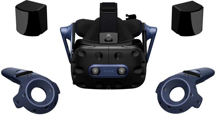 HTC vive pro 2 gafas de realidad virtual + controladores + steamvr base station 2.0