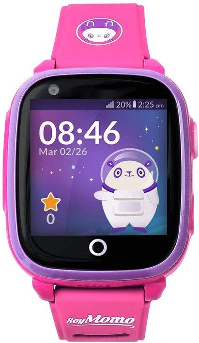 Soymomo space 4g  smartwatch para crianças rosa