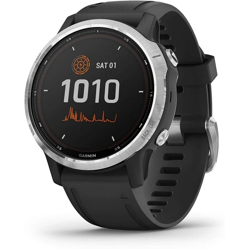 Garmin fenix 6s solar smartwatch prateado/preto