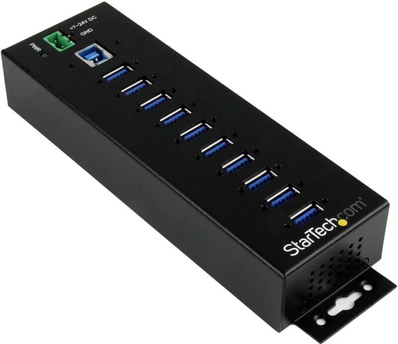 Startech concentrador industrial de 10 puertos usb 3.0