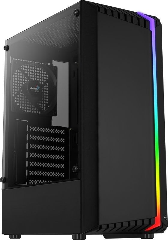 Aerocool bionic v1 rgb vidro temperado usb 3.0 preta