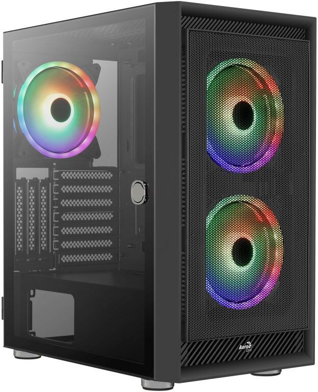 Aerocool graphite argb vidro temperado usb 3.0 preta