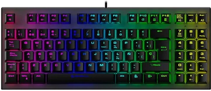 Newskill chronos tkl teclado mecânico gaming rgb switch brown