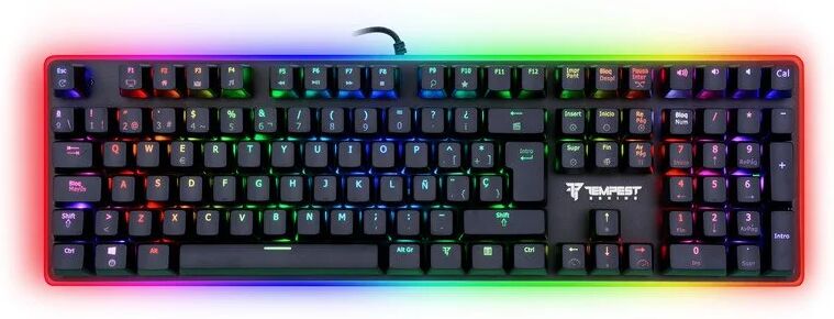 Tempest diablo teclado mecânico gaming rgb switch red