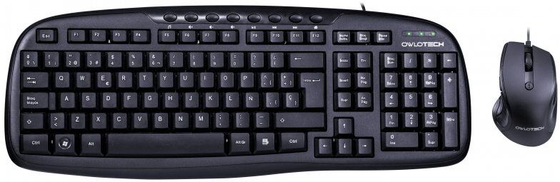 Owlotech combo 100 teclado + rato