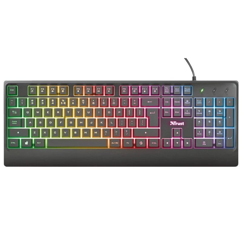 Trust ziva rainbow teclado gaming