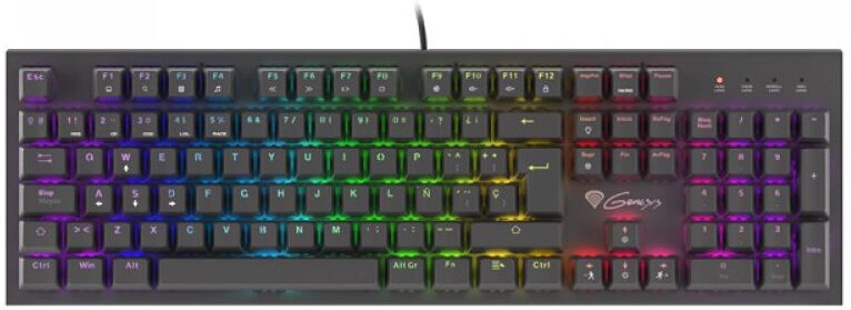 Genesis thor 300 rgb teclado mecânico gaming rgb switch castanho