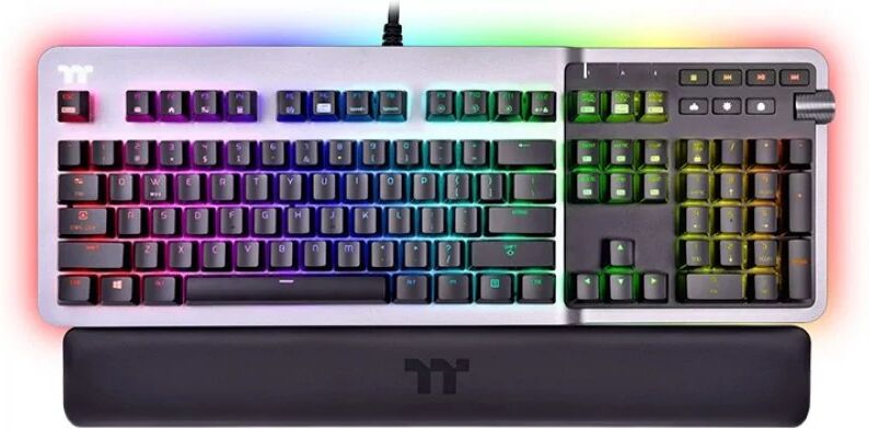 Thermaltake argent k5 rgb teclado gaming cherry mx speed silver