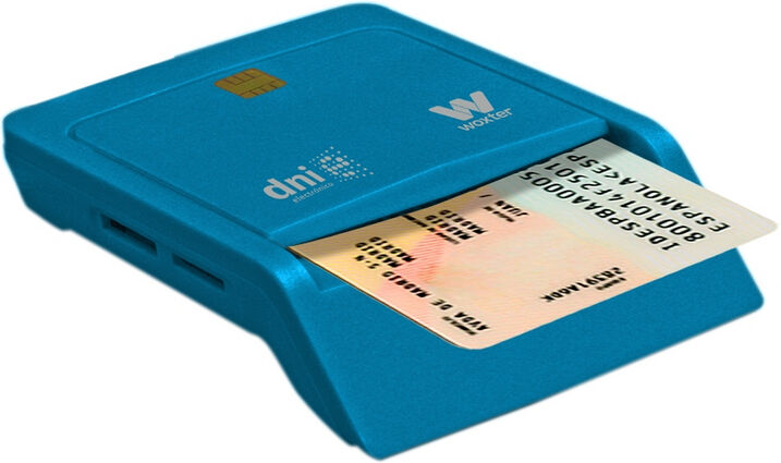 Woxter leitor combo dni-e usb + smart cards azul