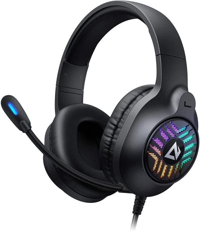 Aukey gh-x1 headset gaming rgb preto