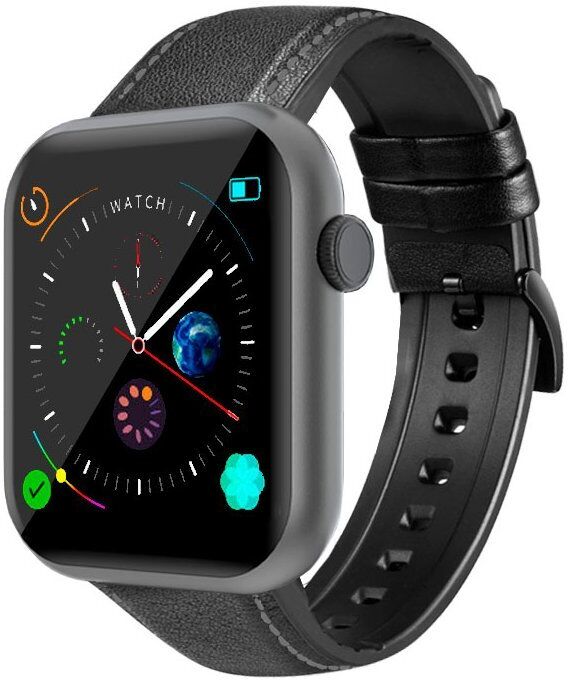 Cool oslo smartwatch leather edition preto