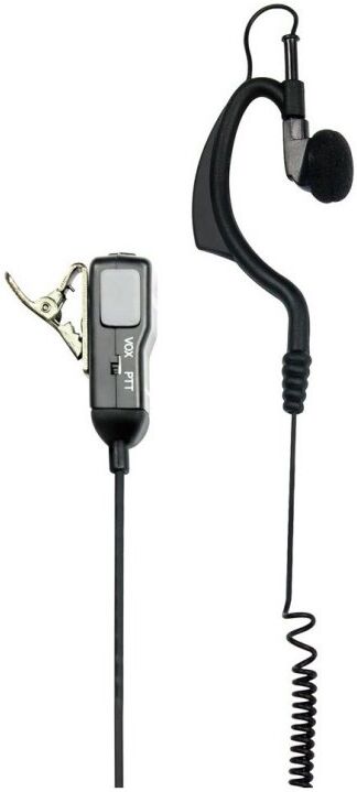 Midland ma-21l microfone de lapela com auricular ajustável vox/ptt