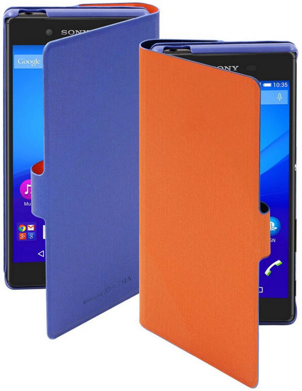 made-for-xperia Made for xperia funda folio camaleón azul/naranja para sony xperia z5