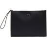 Lacoste Anna Coated Pique Canvas Zip Clutch Bag Preto Preto One Size